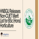 HNBGU Releases Merit List for B.Sc (Hons.) Horticulture: Confirm Offline Admission by Oct 14, 2024
